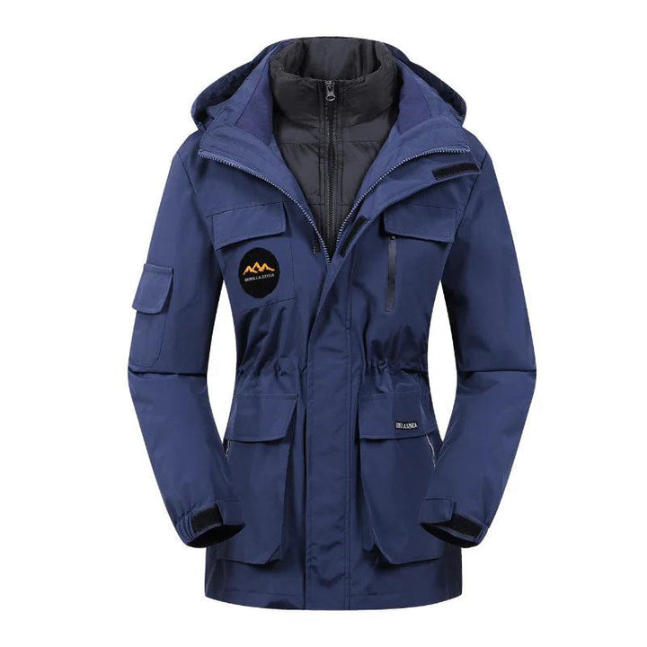 Damen Outdoorjacke mit Kapuze und mehreren Taschen-Women Outerwear-Alpenkind