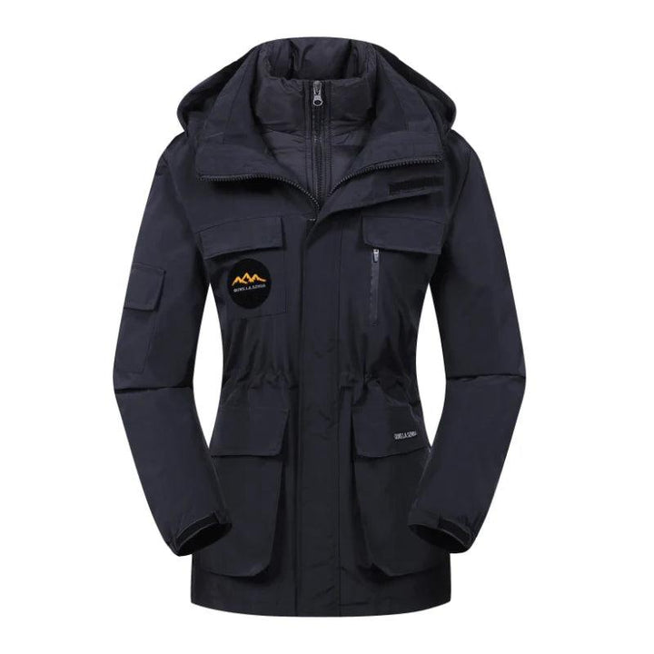 Damen Outdoorjacke mit Kapuze und mehreren Taschen-Women Outerwear-Alpenkind