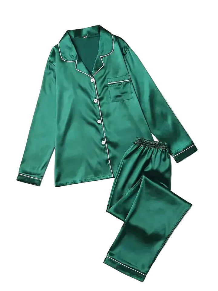 Damen Pyjama-Set mit Knopfleiste-Women Set-Alpenkind