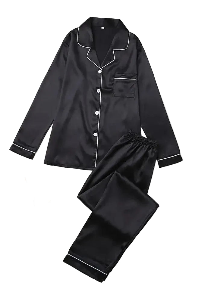 Damen Pyjama-Set mit Knopfleiste-Women Set-Alpenkind