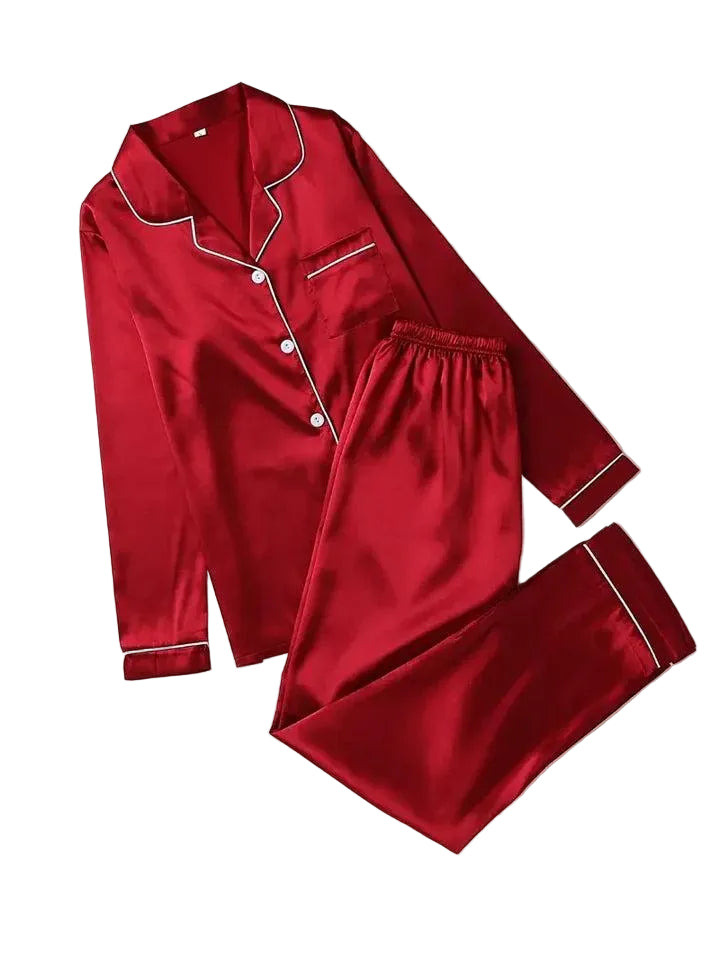 Damen Pyjama-Set mit Knopfleiste-Women Set-Alpenkind
