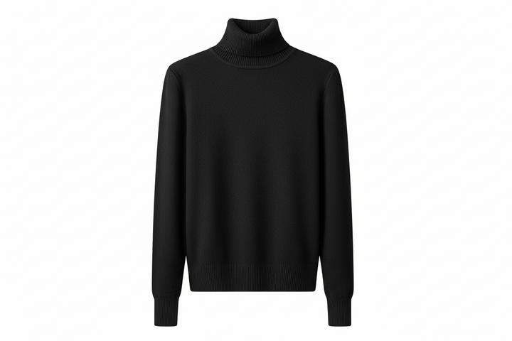 Damen Rollkragen Strickoberteil mit Langarm-Women Sweaters-Alpenkind