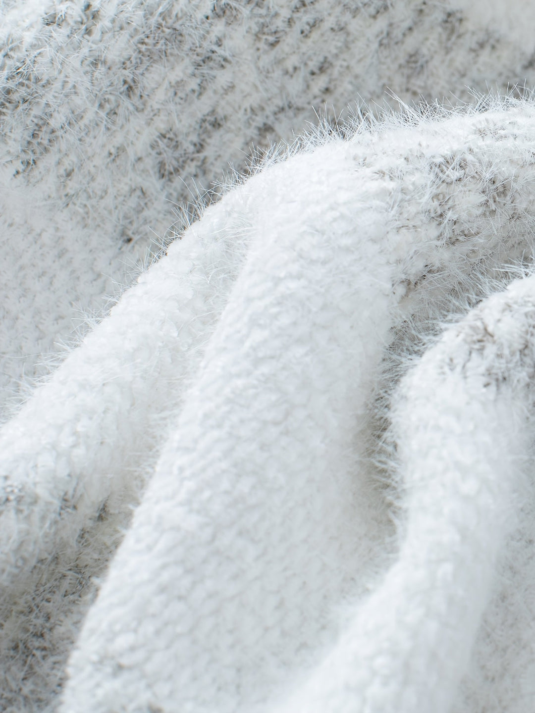 Damen Rollkragenpullover mit Querstreifen langen Ärmeln und strukturierter Oberfläche