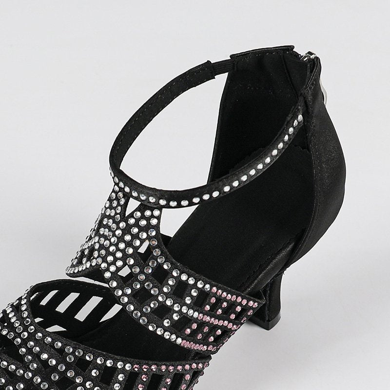 Damen Sandalen mit offener Vorderpartie und strukturiertem Riemendesign-Women Footwear-Alpenkind