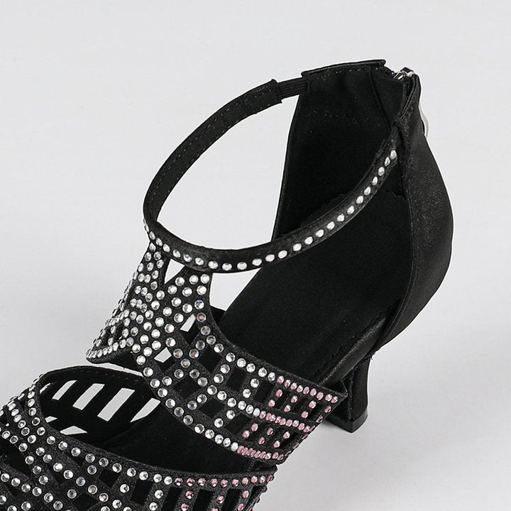 Damen Sandalen mit offener Vorderpartie und strukturiertem Riemendesign-Women Footwear-Alpenkind