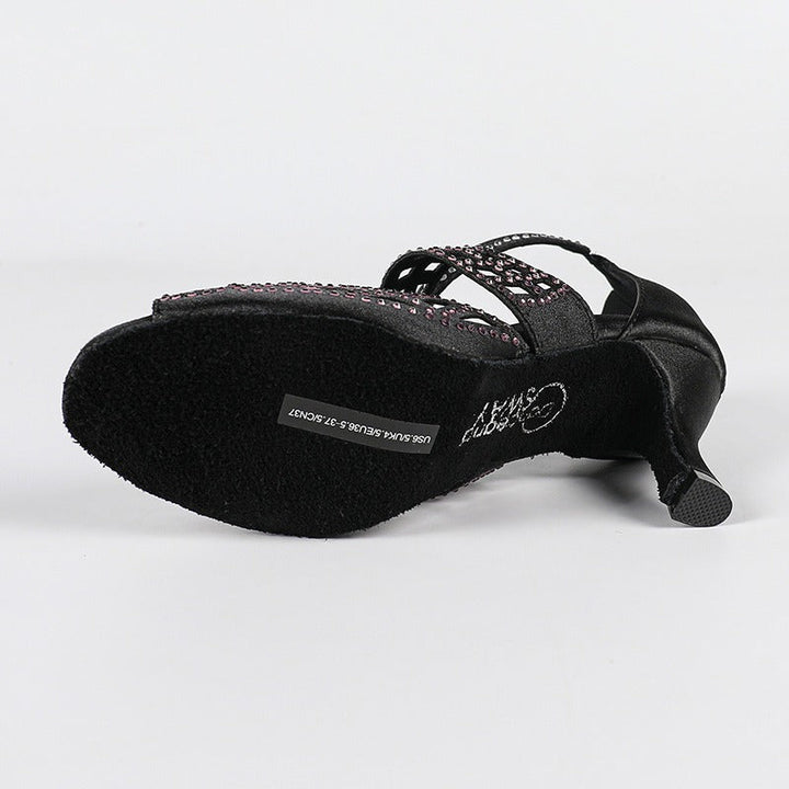 Damen Sandalen mit offener Vorderpartie und strukturiertem Riemendesign-Women Footwear-Alpenkind