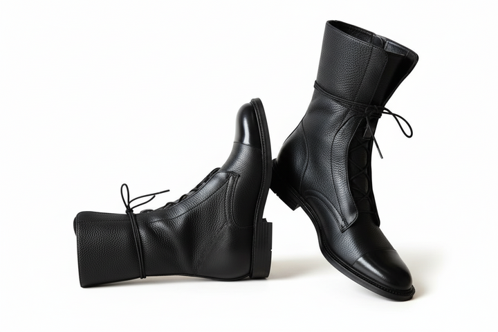 Damen Schnürstiefel mit Kontrastkappe-Women Footwear-Alpenkind