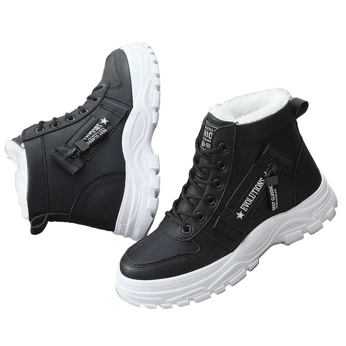 Damen Schnürstiefel mit Profilsohle-Women Footwear-Alpenkind