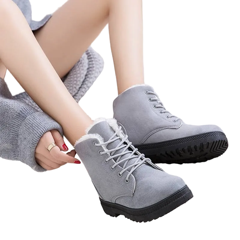 Damen Schnürstiefeletten mit gefüttertem Schaftrand-Women Footwear-Alpenkind