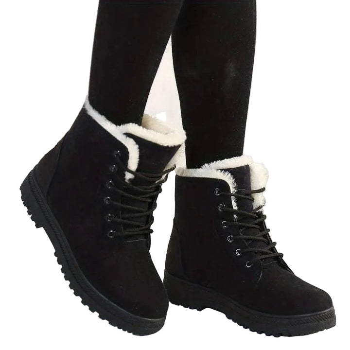 Damen Schnürstiefeletten mit gefüttertem Schaftrand-Women Footwear-Alpenkind
