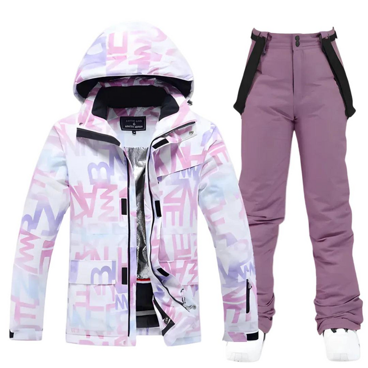 Damen Ski Set mit Kapuzenjacke und Hose-Women Outerwear-Alpenkind