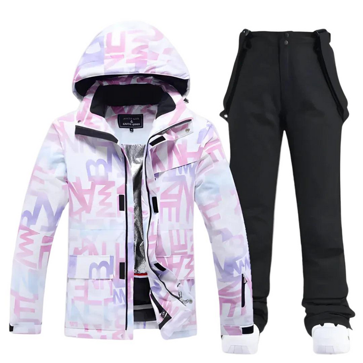 Damen Ski Set mit Kapuzenjacke und Hose-Women Outerwear-Alpenkind