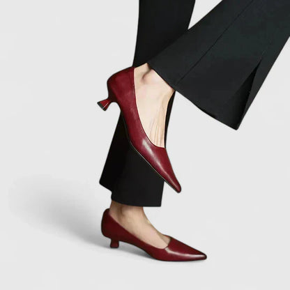 Damen Spitze Slip-On Pumps mit Niedrigem Absatz-Women Footwear-Alpenkind
