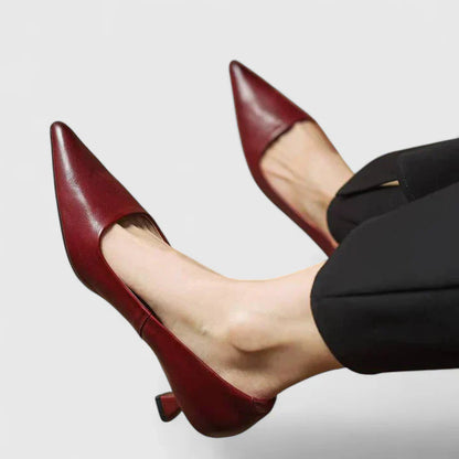 Damen Spitze Slip-On Pumps mit Niedrigem Absatz-Women Footwear-Alpenkind