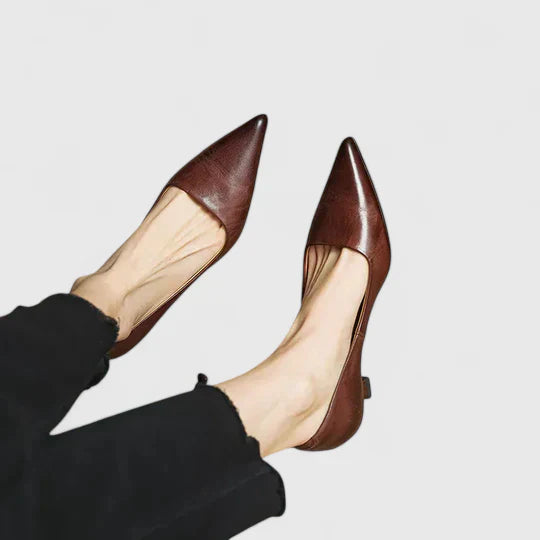Damen Spitze Slip-On Pumps mit Niedrigem Absatz-Women Footwear-Alpenkind