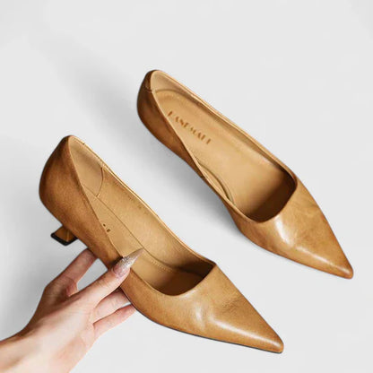 Damen Spitze Slip-On Pumps mit Niedrigem Absatz-Women Footwear-Alpenkind