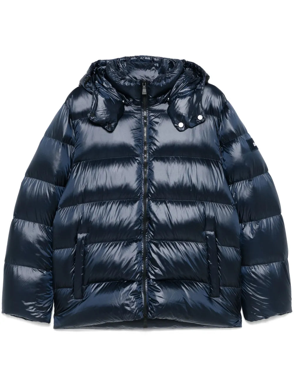 Damen Steppjacke mit Kapuze und durchgehendem Reißverschluss