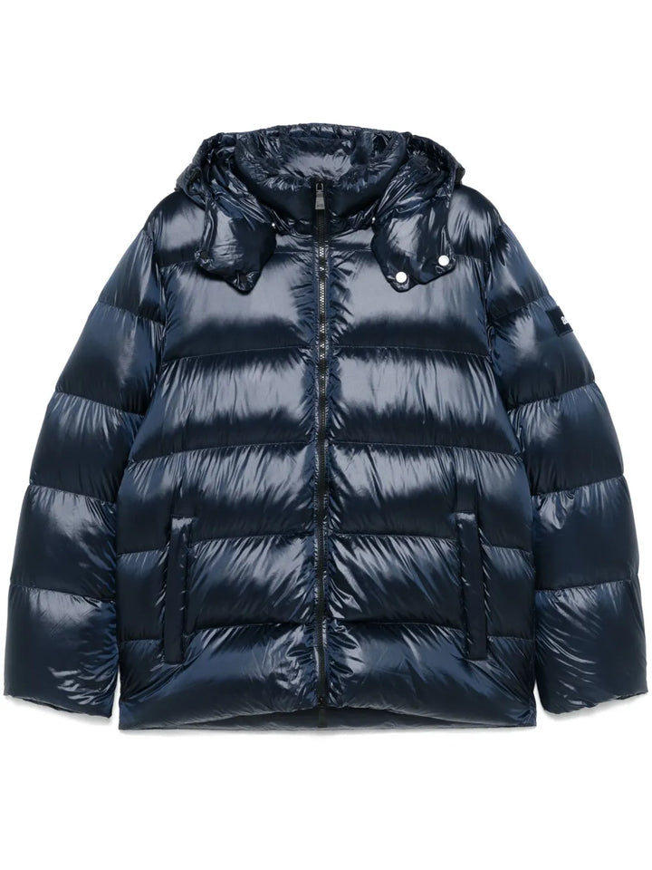 Damen Steppjacke mit Kapuze und durchgehendem Reißverschluss