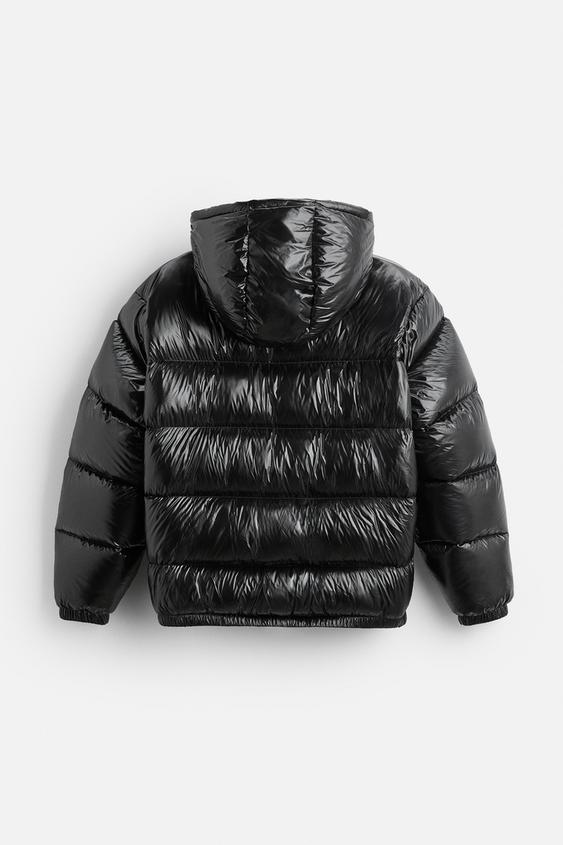 Damen Steppjacke mit Kapuze und durchgehendem Reißverschluss