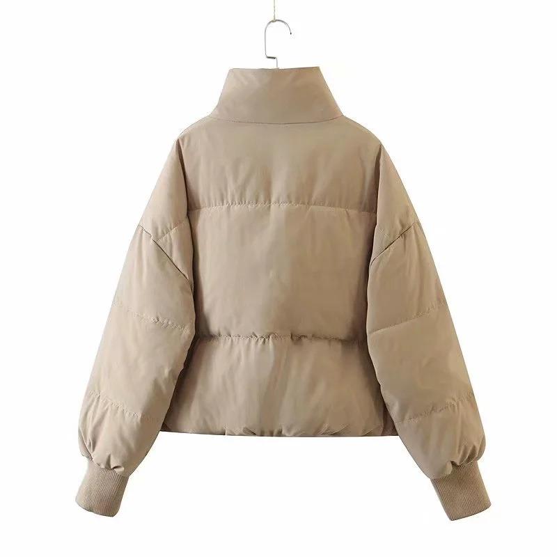 Damen Steppjacke mit Reißverschluss und Stehkragen