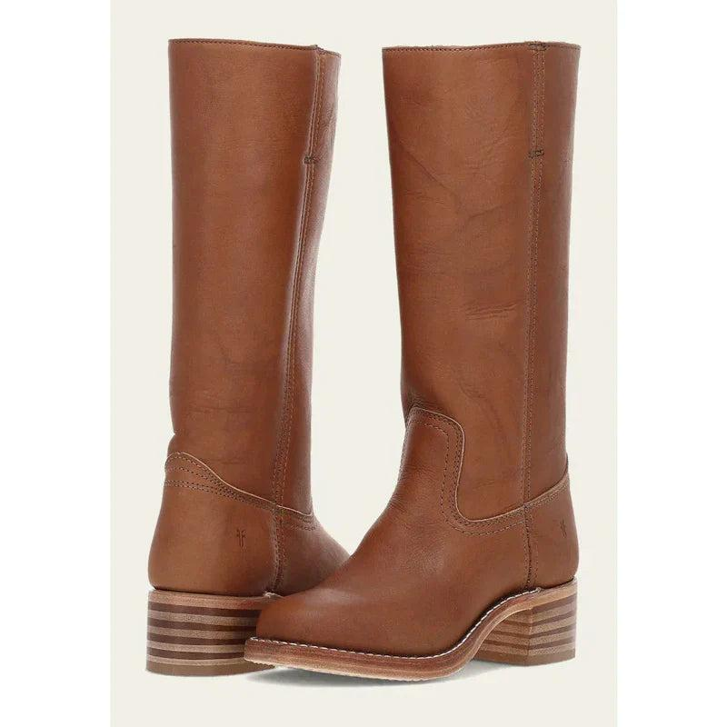 Damen Stiefel mit Mittelhohem Schaft und Blockabsatz-Women Footwear-Alpenkind