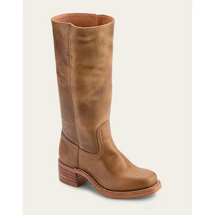 Damen Stiefel mit Mittelhohem Schaft und Blockabsatz-Women Footwear-Alpenkind