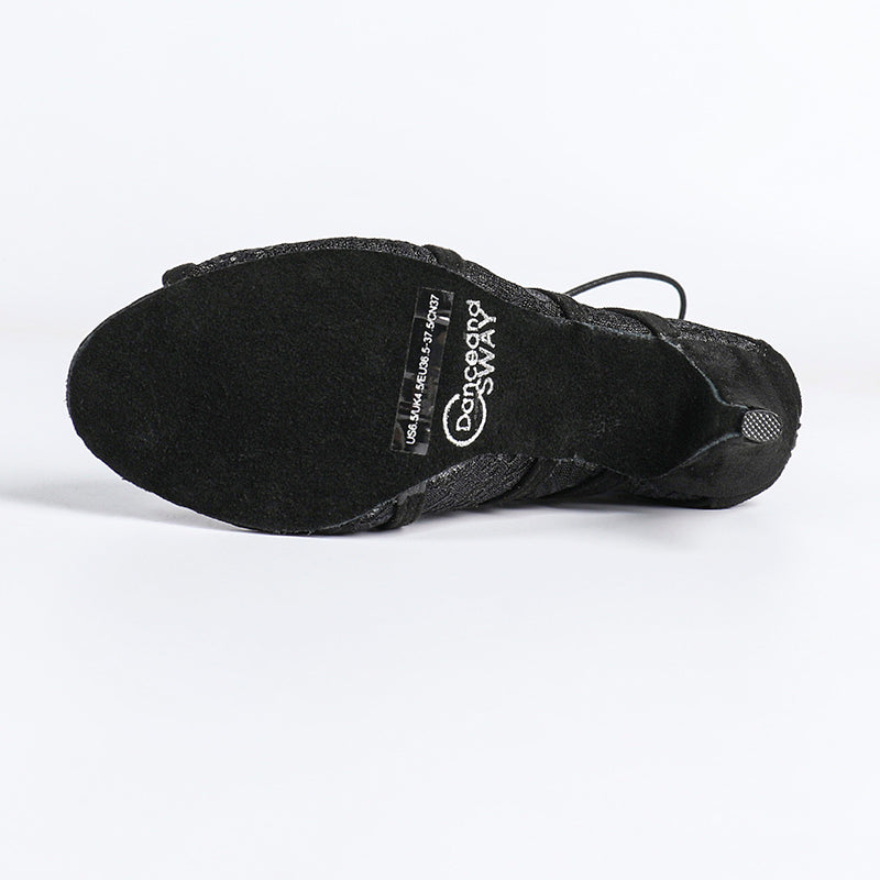 Damen Stiefeletten mit offener Zehenpartie und Schnürverschluss-Women Footwear-Alpenkind