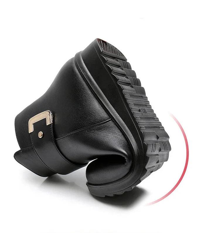 Damen Stiefeletten mit Umschlagkragen-Women Footwear-Alpenkind