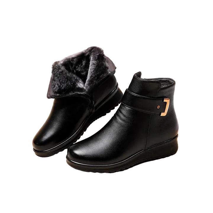Damen Stiefeletten mit Umschlagkragen-Women Footwear-Alpenkind