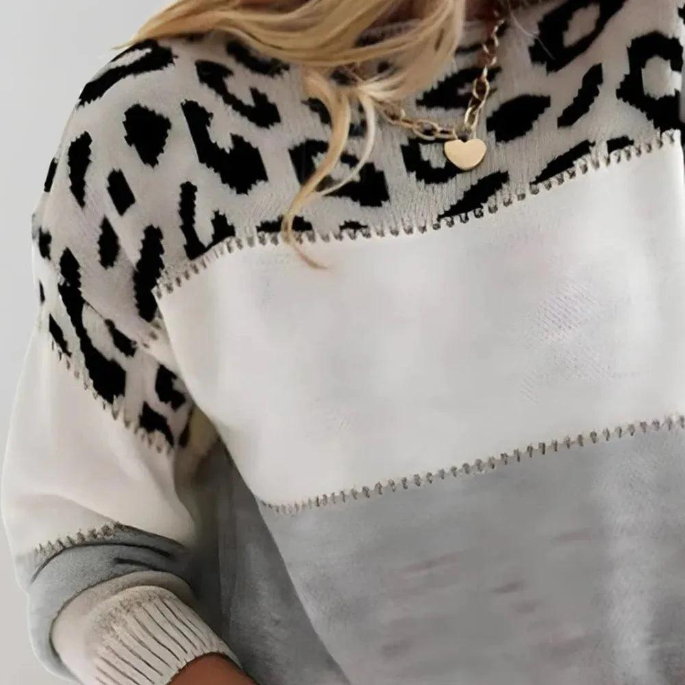 Damen Strickpullover mit Rundhalsausschnitt und Musterstruktur-Women Sweaters-Alpenkind