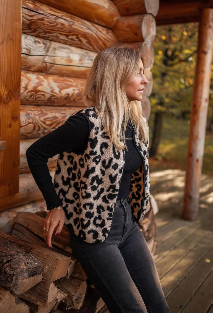 Damen Strickweste ohne Verschluss mit Muster-Women Outerwear-Alpenkind