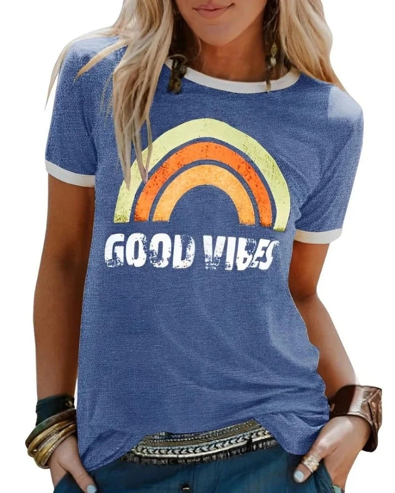 Damen T-Shirt mit Print | Sommer Kurzarm