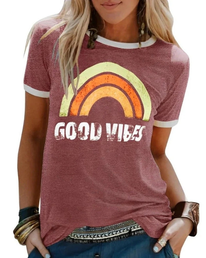 Damen T-Shirt mit Print | Sommer Kurzarm