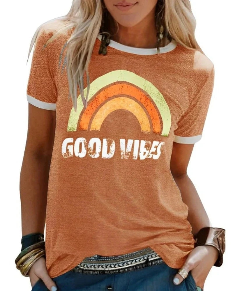 Damen T-Shirt mit Print | Sommer Kurzarm