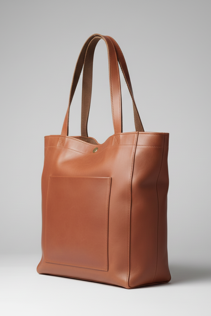 Damen Tragetasche mit Doppelgriffen und aufgesetzter Fronttasche-Accessoire-Alpenkind