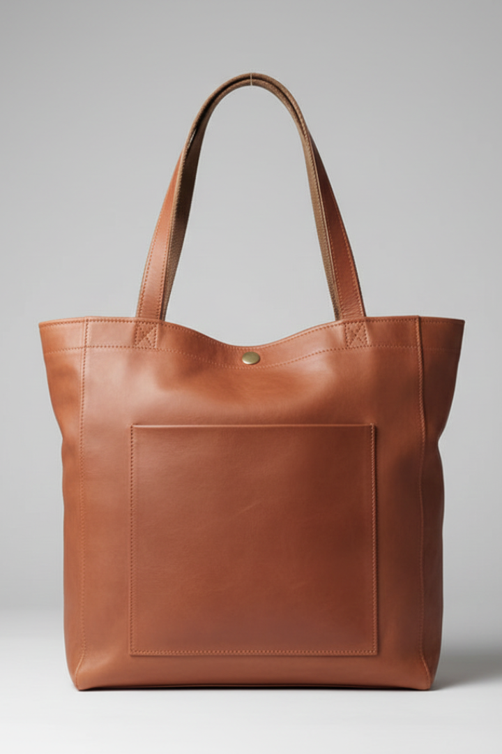Damen Tragetasche mit Doppelgriffen und aufgesetzter Fronttasche-Accessoire-Alpenkind