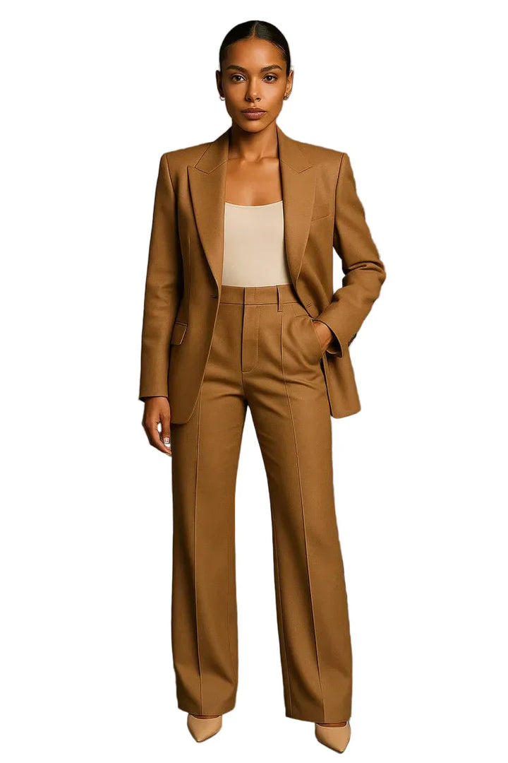Damen Zweiteiler mit Blazer und weiter Hose-Women Set-Alpenkind