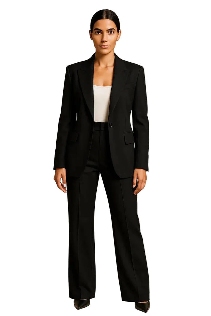 Damen Zweiteiler mit Blazer und weiter Hose-Women Set-Alpenkind