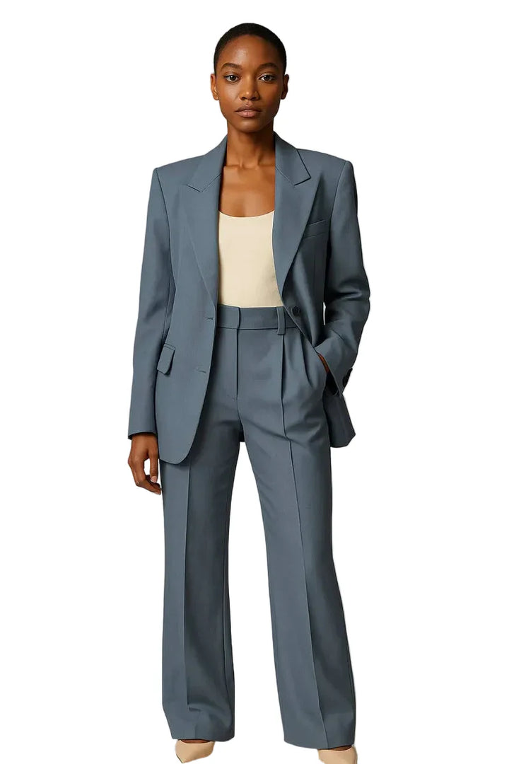 Damen Zweiteiler mit Blazer und weiter Hose-Women Set-Alpenkind