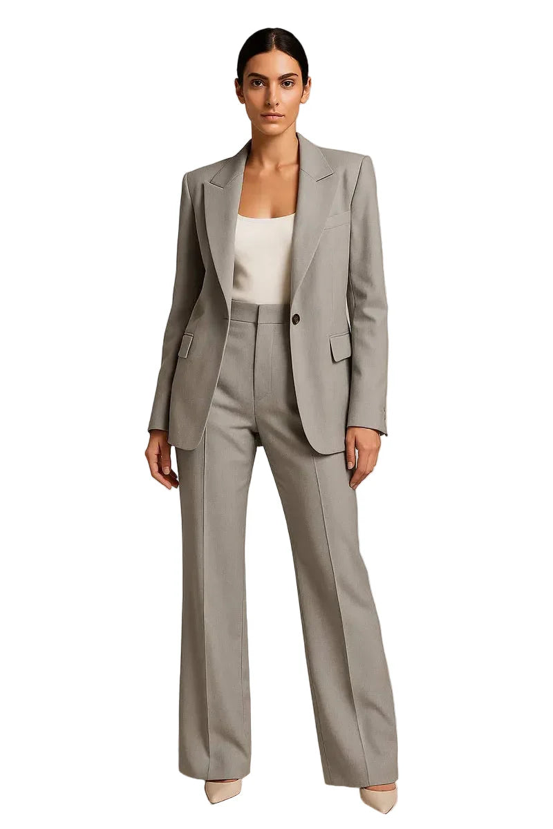 Damen Zweiteiler mit Blazer und weiter Hose-Women Set-Alpenkind