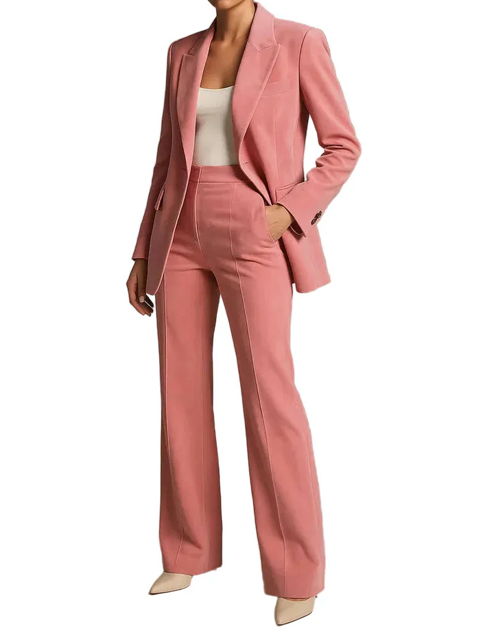 Damen Zweiteiler mit Blazer und weiter Hose-Women Set-Alpenkind
