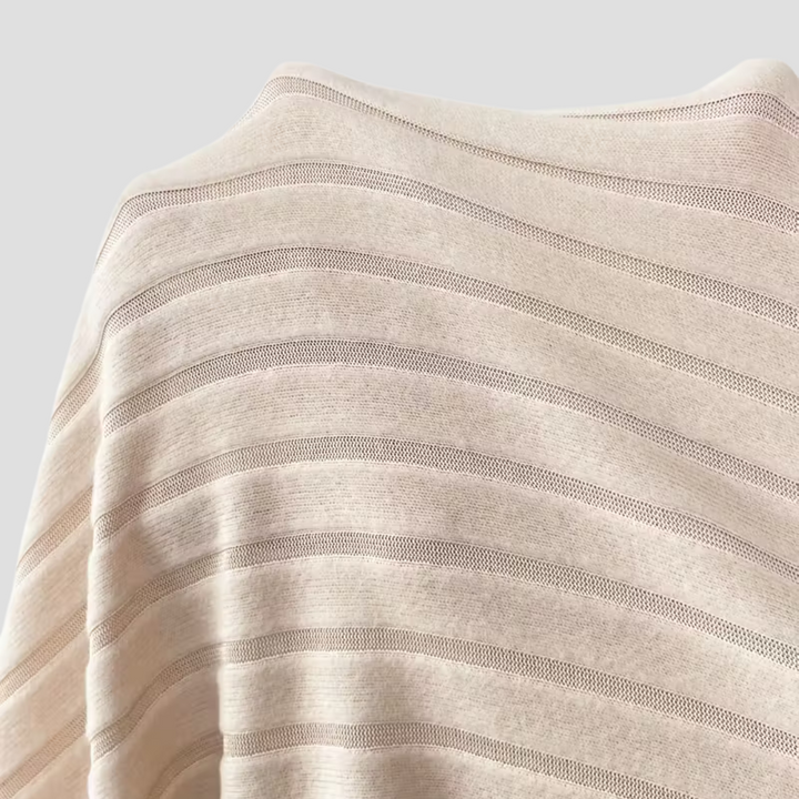 Damen Zweiteiliges Set mit V-Ausschnitt Oberteil und Weiter Hose