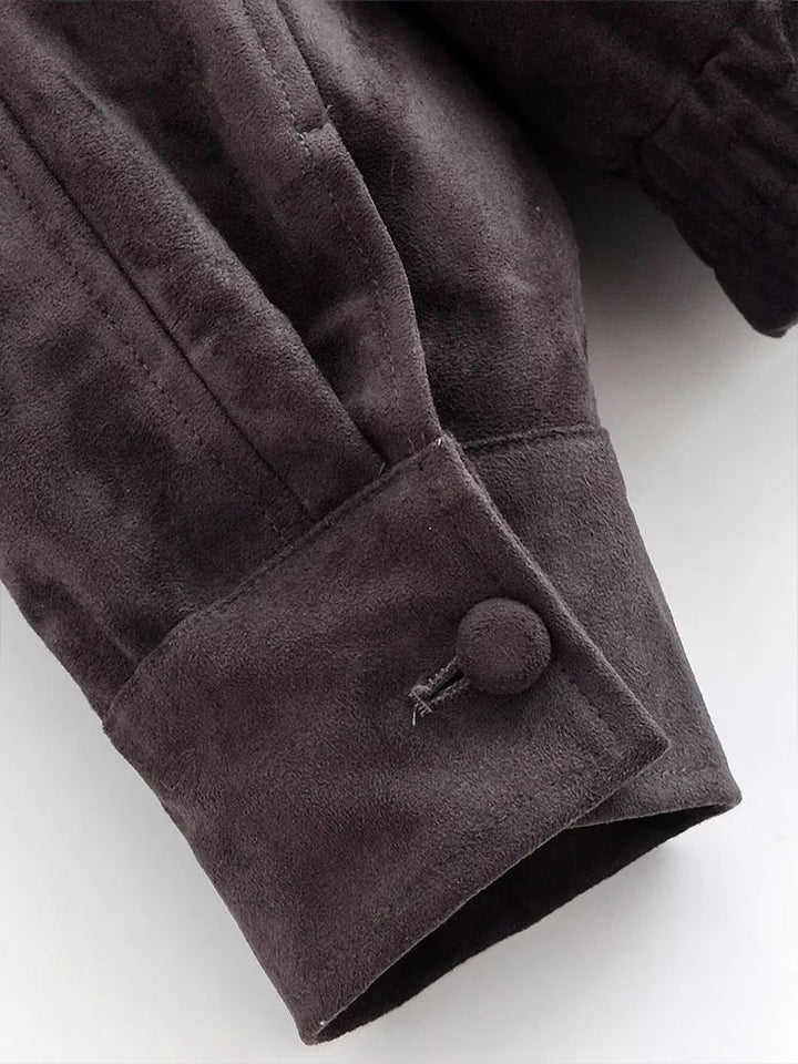 Damenjacke mit asymmetrischem Reißverschluss und strukturiertem Kragen-Women Jackets-Alpenkind
