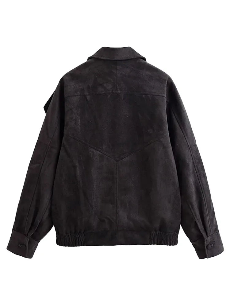 Damenjacke mit asymmetrischem Reißverschluss und strukturiertem Kragen-Women Jackets-Alpenkind