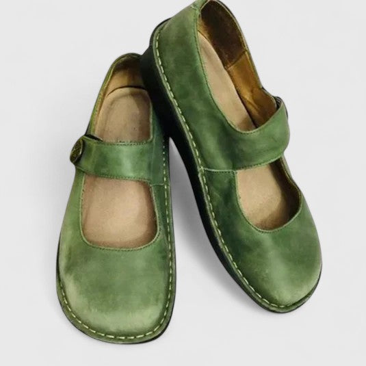 Orthopädische Damenschuhe mit verstellbarem Riemen