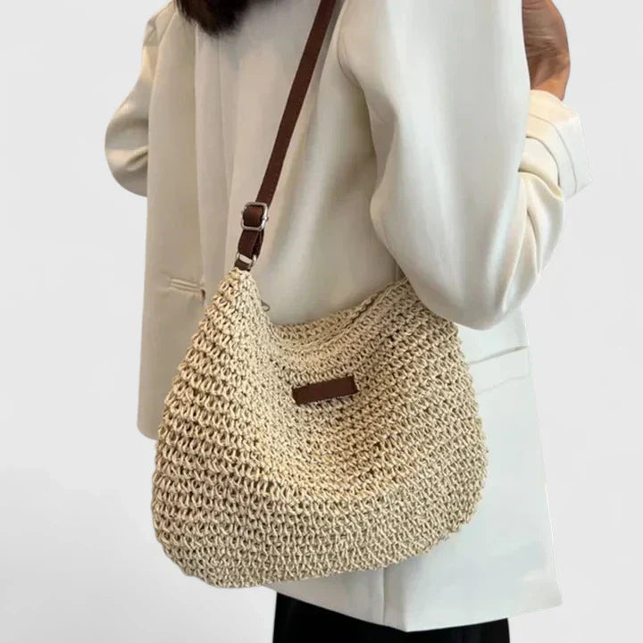 Sabine | Damen Schultertasche im natürlichen Stil