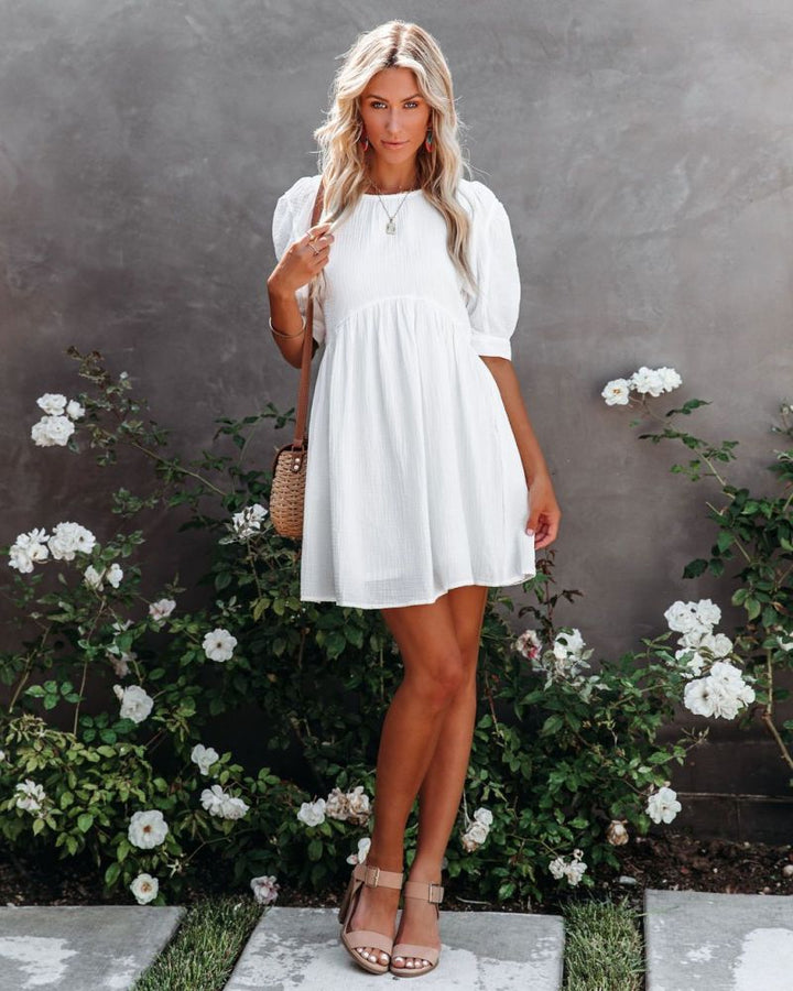 Damen Sommer Fließendes Mini Kleid - Amira