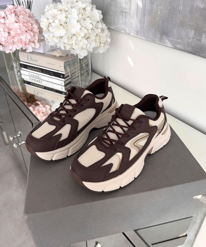 Sneaker Ronja Beige Braun Ladypolitan ♡