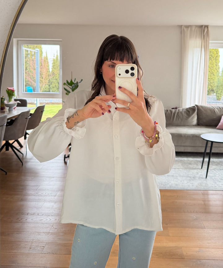 Bluse Diona Weiß Ladypolitan ♡
