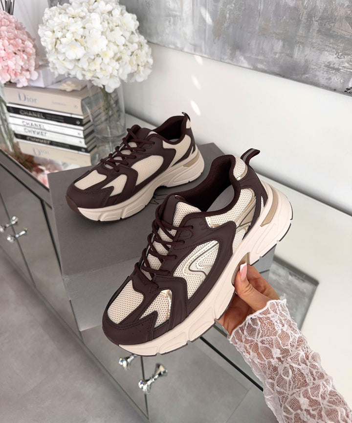Sneaker Ronja Beige Braun Ladypolitan ♡